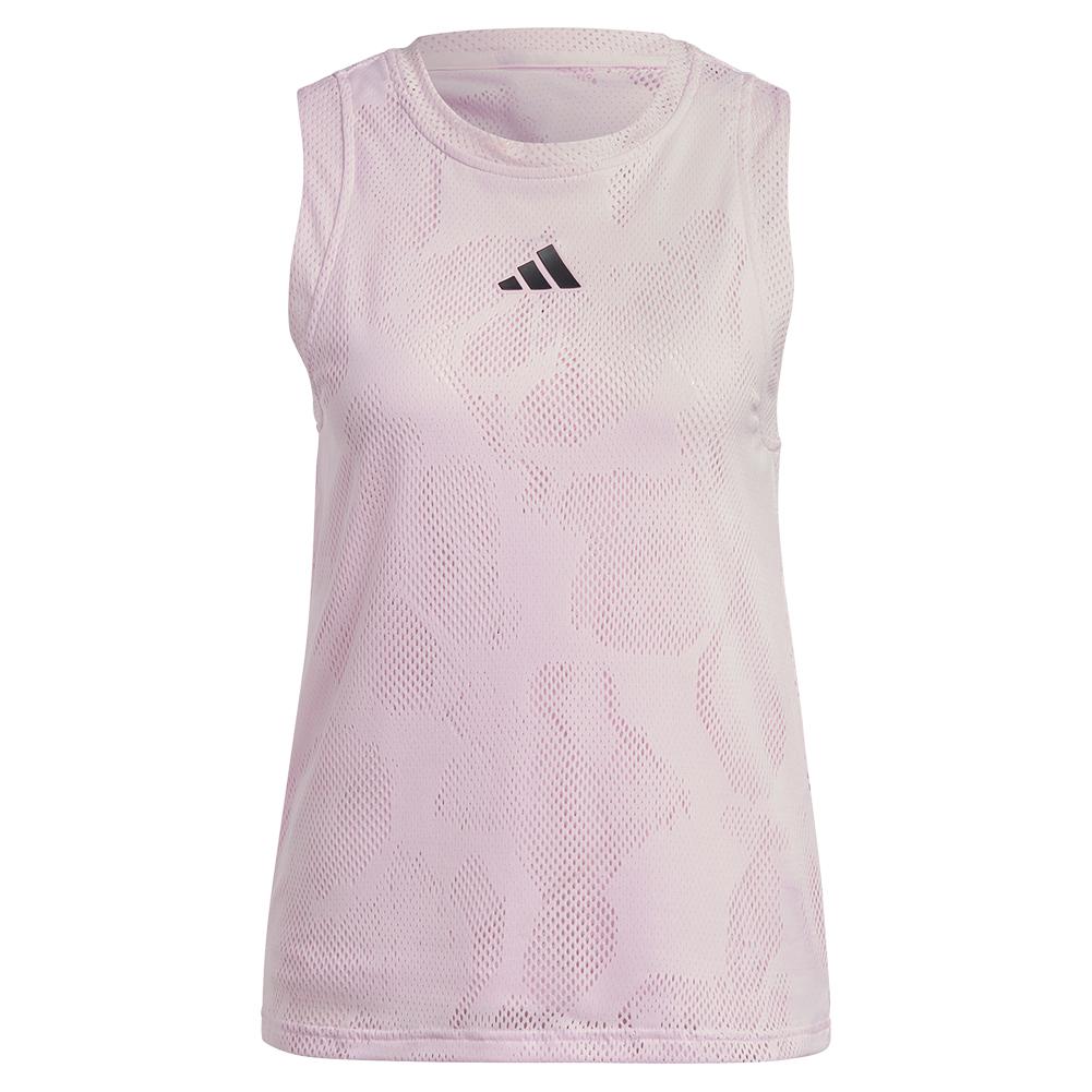 Adidas Women`s Melbourne Match Tennis Tank in Clear Pink