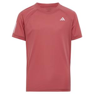 Girls` Club Tennis T-Shirt Pink Strata