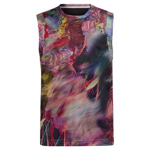 Girls` Melbourne Match Tennis Tank Multicolor and Black