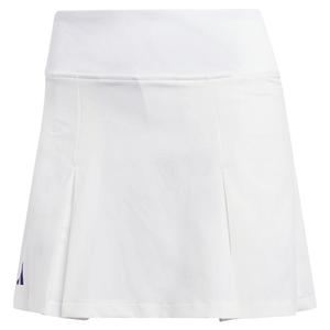 Women`s Club Pleated Tennis Skort White