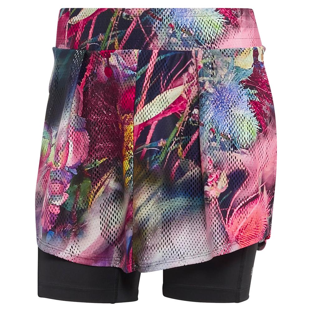 Adidas Women`s Melbourne 13 Inch Tennis Skort in Multicolor and Black