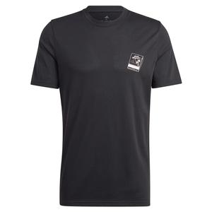 Men`s Mia.Pulco x Racquet Key Chain Graphic Tennis T-Shirt Black