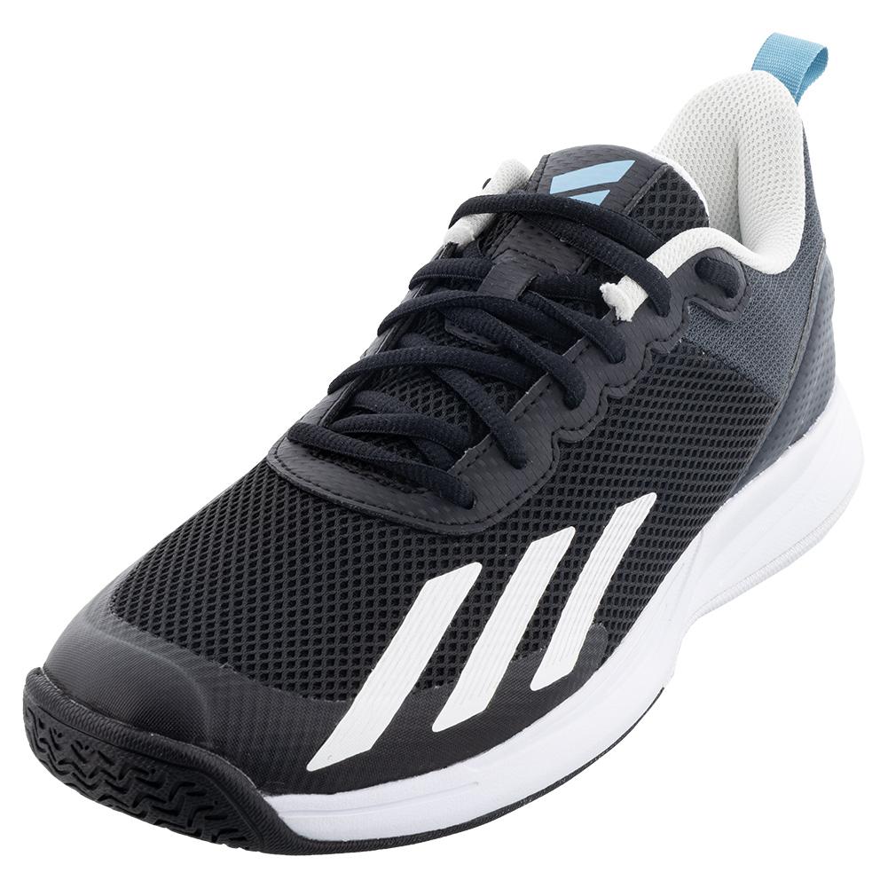 adidas Men`s Courtflash Speed Tennis Shoes Core Black and Footwear White