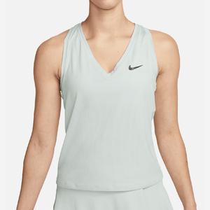 Women`s Court Victory Tennis Tank Light Silver and Black