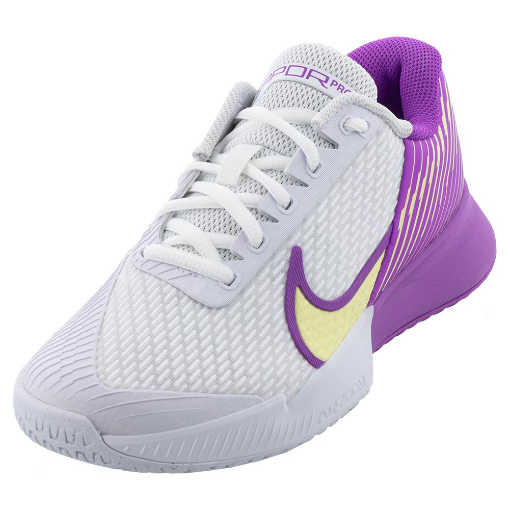 NikeCourt Women`s Air Zoom Vapor Pro 2 Tennis Shoes White and Citron Tint