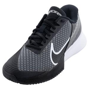 Men`s Air Zoom Vapor Pro 2 Clay Tennis Shoes Black and White