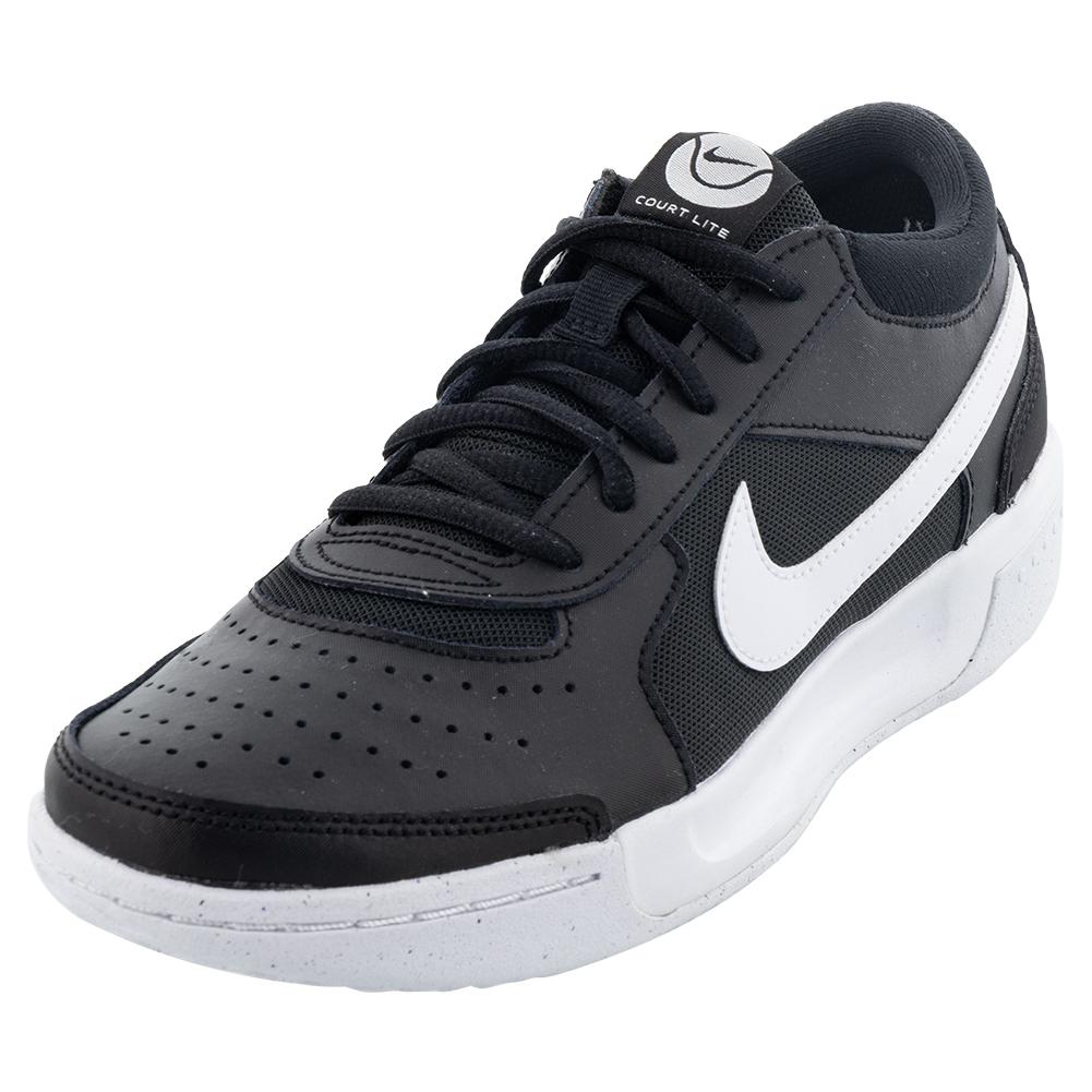 NikeCourt Juniors` Zoom Court Lite 3 Tennis Shoes Black