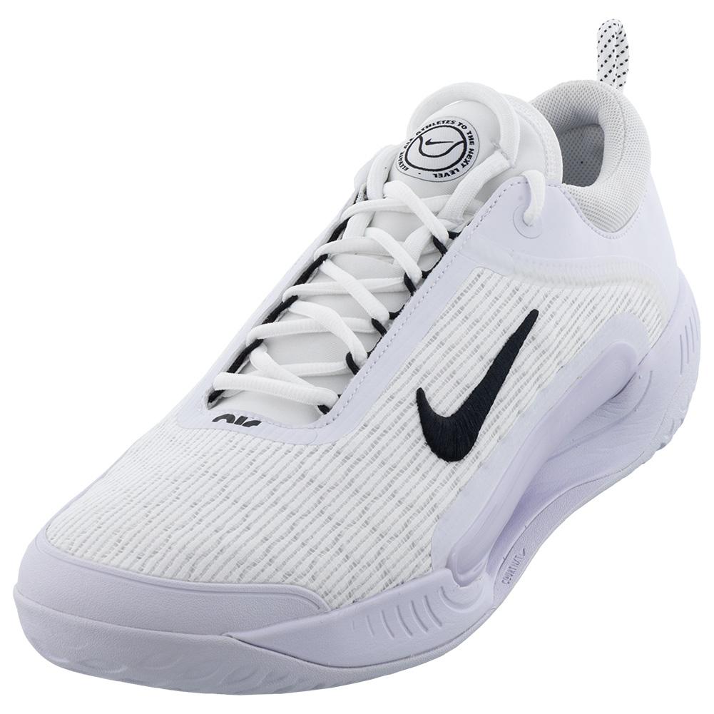 NikeCourt Men`s Zoom Court NXT HC Tennis Shoes White and Black