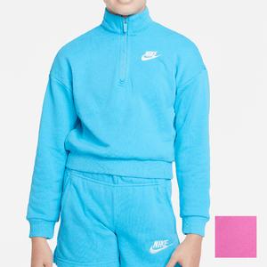 Girls` Sportswear Club Fleece 1/2-Zip Top