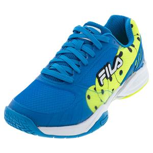 Men`s Volley Zone Pickleball Shoes Electric Blue and White