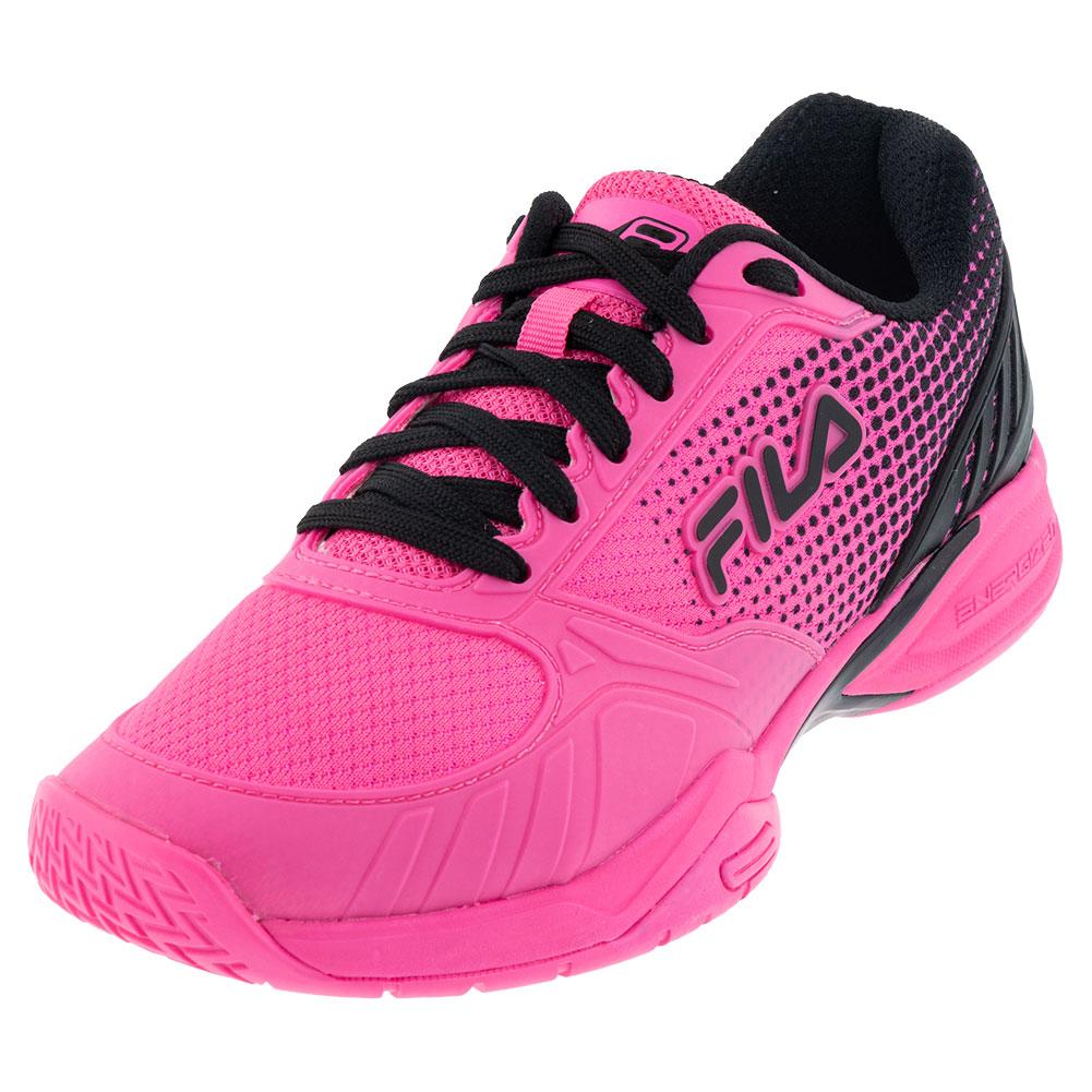 Fila Women`s Volley Zone Pickleball Shoes Knockout Pink and Black