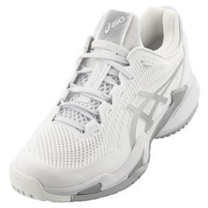 Women`s Court FF 3 Tennis Shoes White and Pure Silver