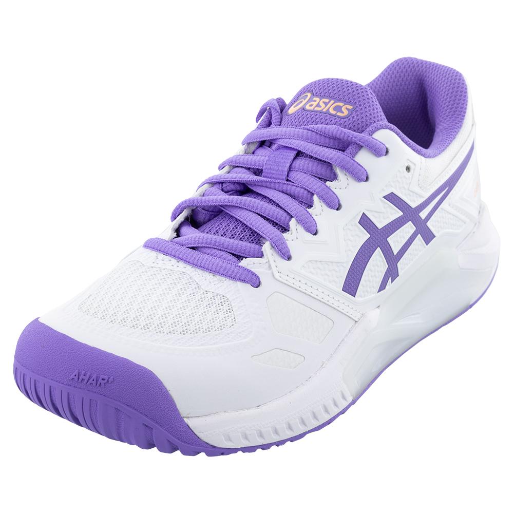 ASICS Women`s GEL-Challenger 13 Tennis Shoes White and Amethyst