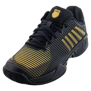 Men`s Hypercourt Express 2 Tennis Shoes Moonless Night and Amber Yellow