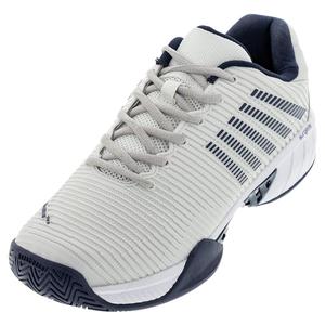 Men`s Hypercourt Express 2 2E Width Tennis Shoes Gray White Peacoat