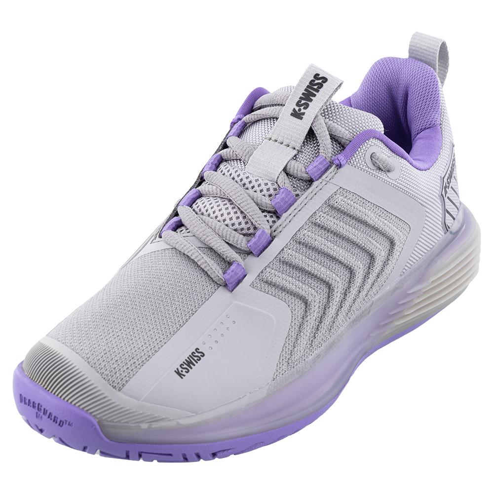 K-Swiss Women`s Ultrashot 3 Tennis Shoes Raindrops and Paisley Purple