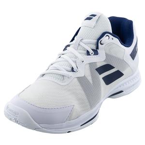 Men`s SFX3 All Court Tennis Shoes White and Navy