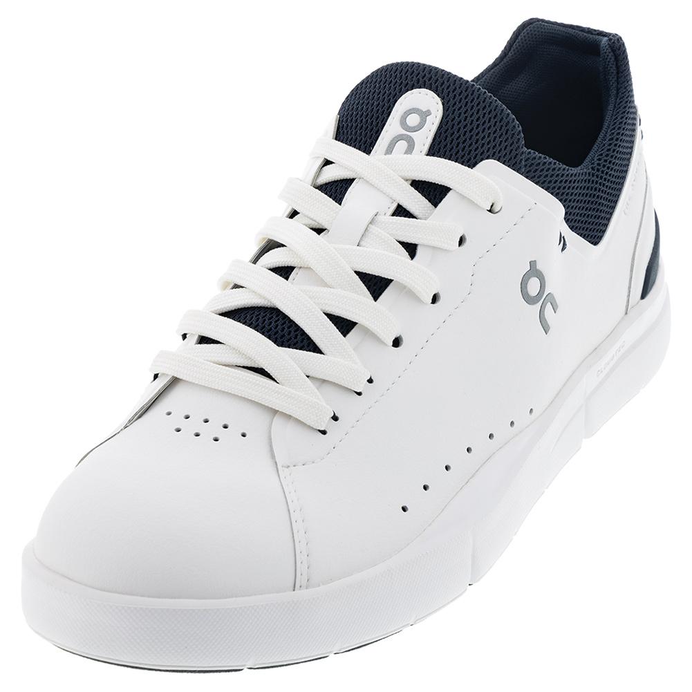 On Men`s THE ROGER Advantage Shoes White and Midnight