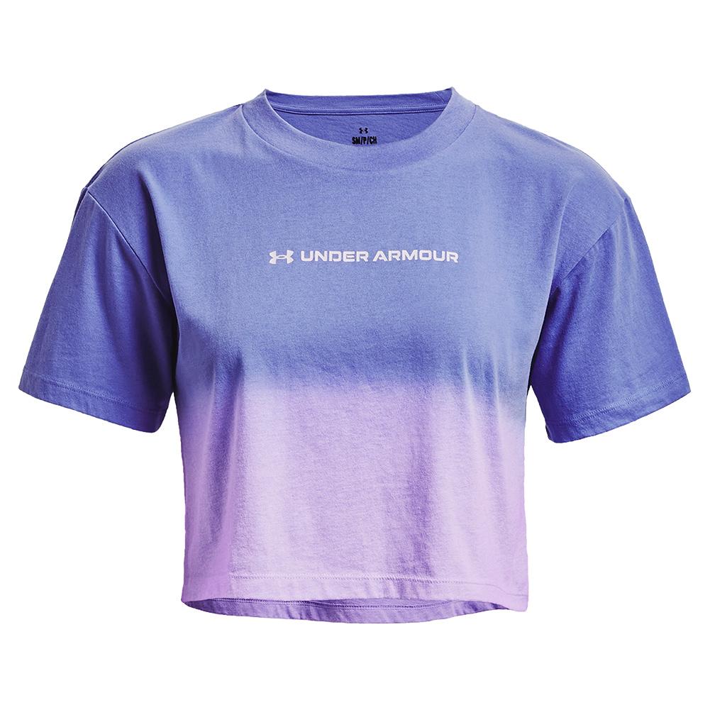 Under Armour Women`s UA Dip Dye Crop Short Sleeve