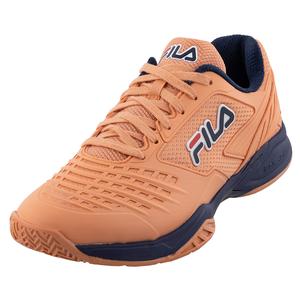 Men`s Axilus 2 Energized Tennis Shoes Shell Coral and Fila Navy