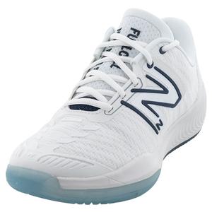 Men`s Fuel Cell 996v5 D Width Tennis Shoes White and Navy