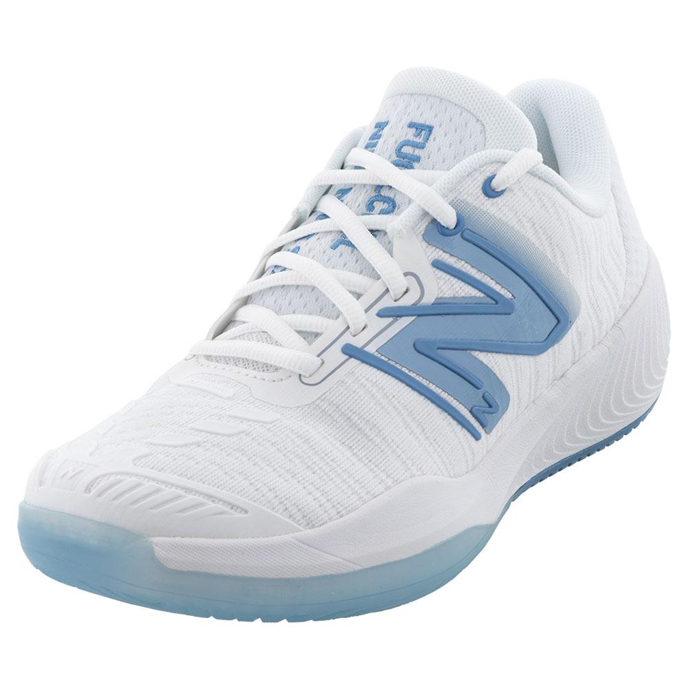 New Balance Women`s Fuel Cell 996v5 B Width Tennis Shoes White and Navy
