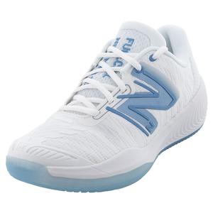 Women`s Fuel Cell 996v5 B Width Tennis Shoes White and Navy