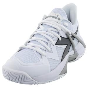Men`s B.Icon 2 AG Tennis Shoes White and Silver