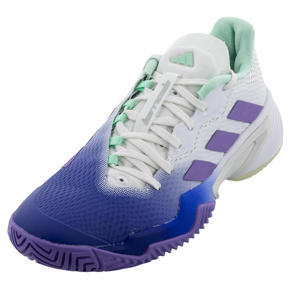 adidas Women`s Barricade Tennis Shoes Lucid Blue and Violet Fusion