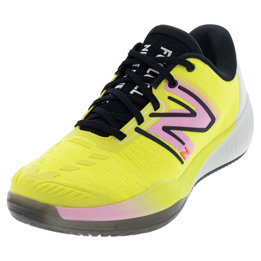 New Balance Men`s Fuel Cell 996v5 2E Width Tennis Shoes Cosmic Pineapple  and Rose