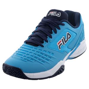 Men`s Axilus 2 Energized Tennis Shoes Hawaiian Ocean and White