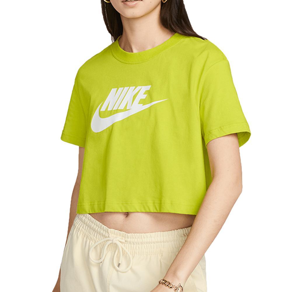 Nike Women`s Sportswear T-Shirt Essential Cropped Logo