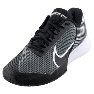 Women`s Air Zoom Vapor Pro 2 Wide Tennis Shoes Black and White