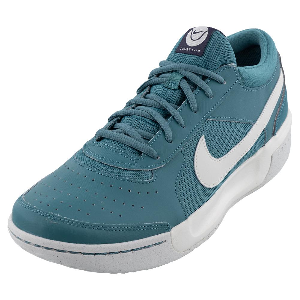 NikeCourt Junior`s Zoom Court Lite 3 Tennis Shoes Mineral Teal and Sail