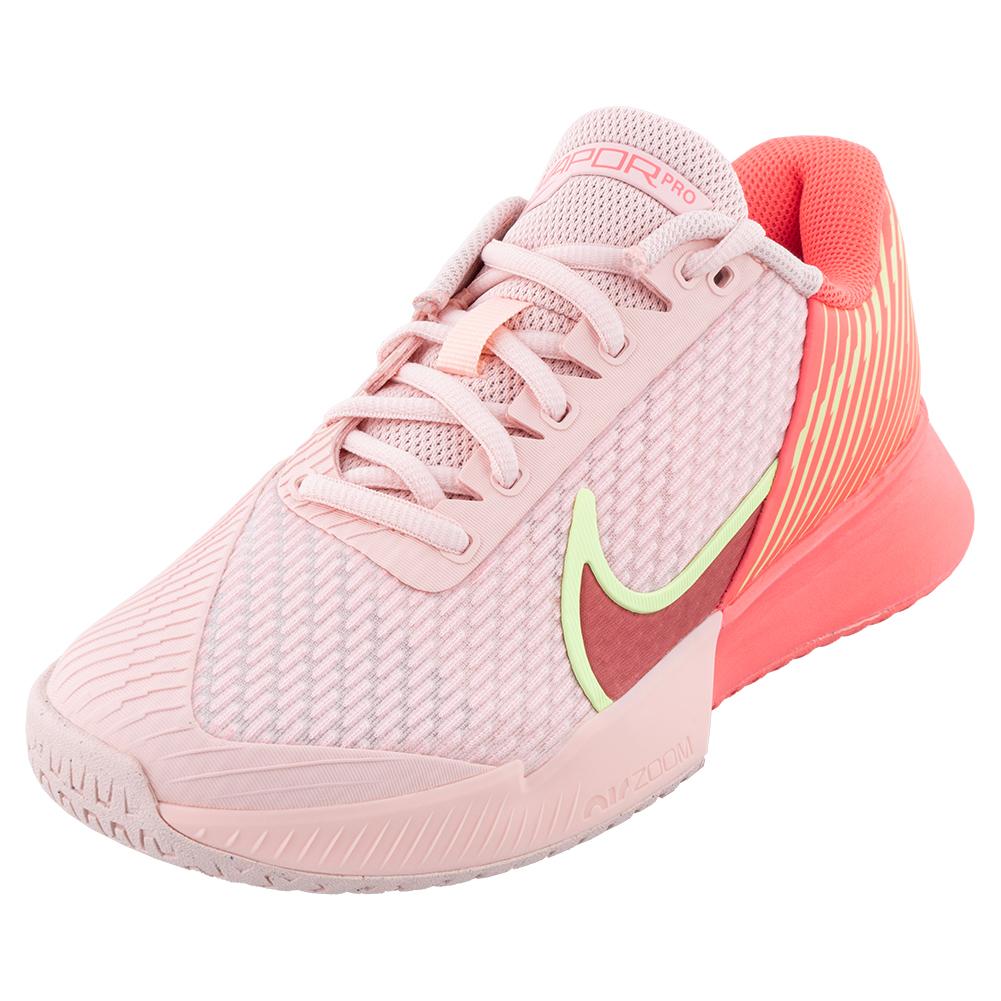 NikeCourt Women`s Air Zoom Vapor Pro 2 Tennis Shoes Pink Bloom and Hot Punch