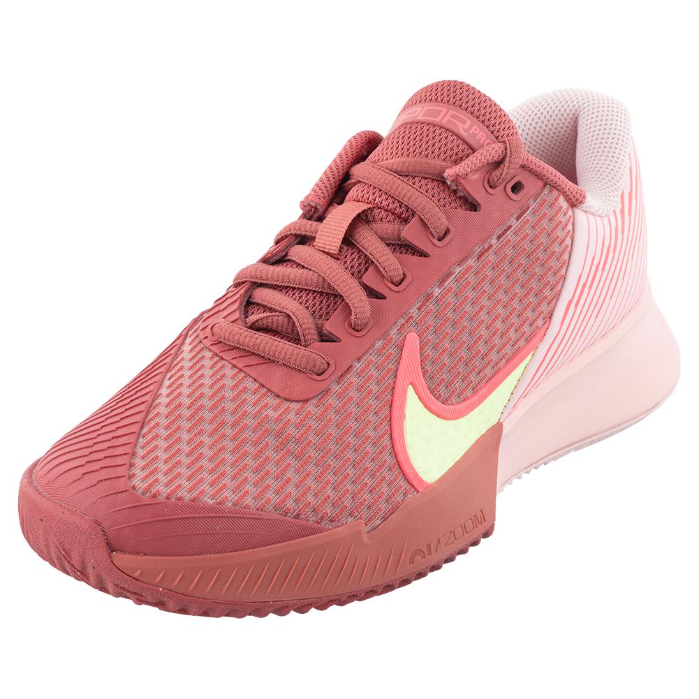 NikeCourt Women`s Air Zoom Vapor Pro 2 Clay Tennis Shoes Adobe and Pink  Bloom