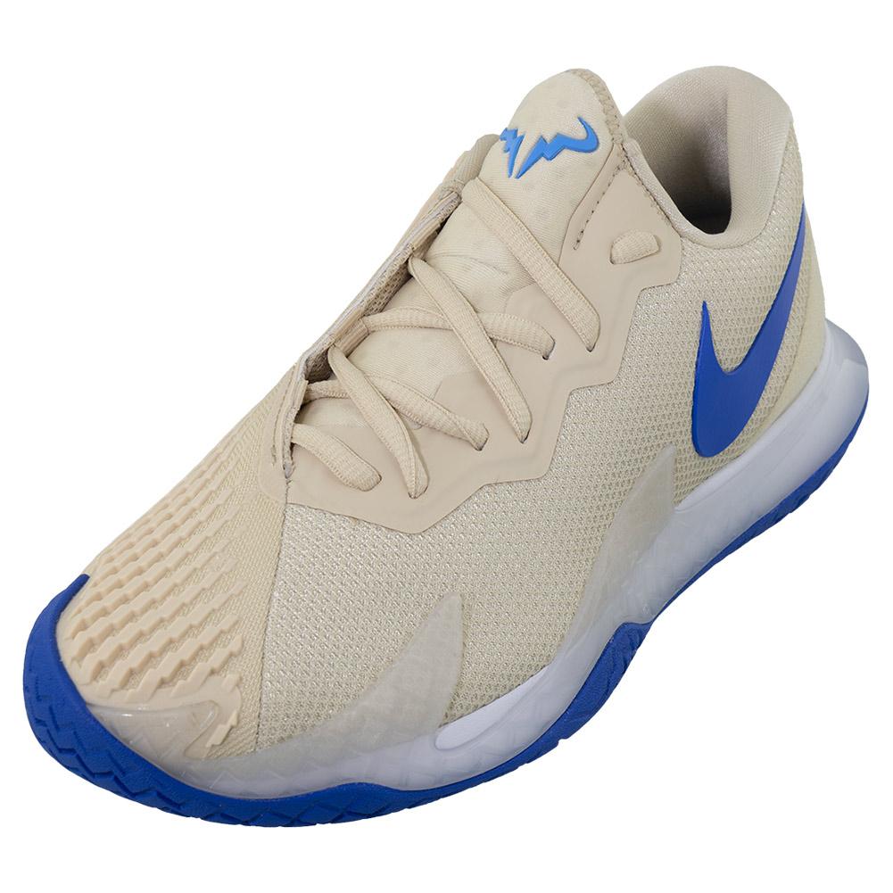 NikeCourt Men`s Rafa Zoom Vapor Cage 4 Tennis Shoes Sanddrift and Game Royal