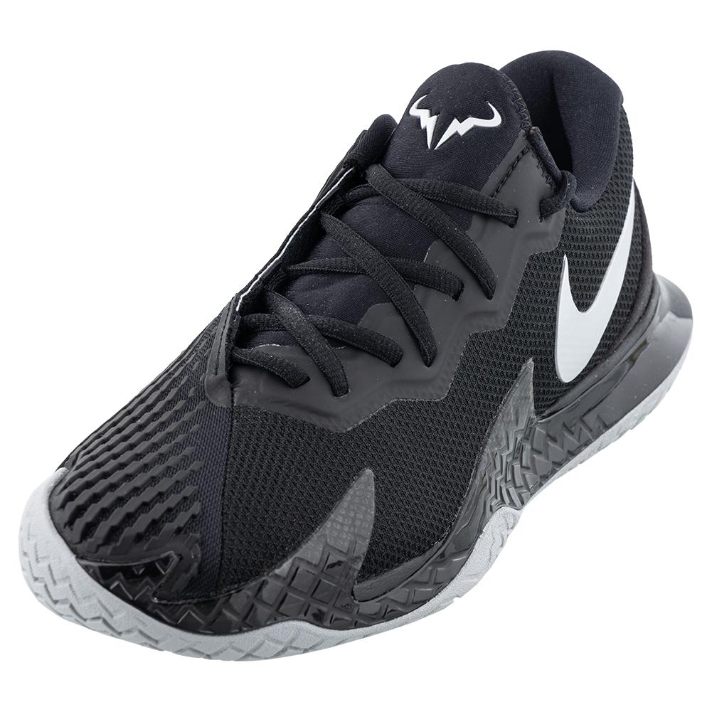 bunker Begin Leerling NikeCourt Men`s Rafa Zoom Vapor Cage 4 Tennis Shoes Black and Metallic  Silver