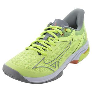 Women`s Wave Exceed Tour 5 AC Tennis Shoes Neo Lime and Ultimate Gray