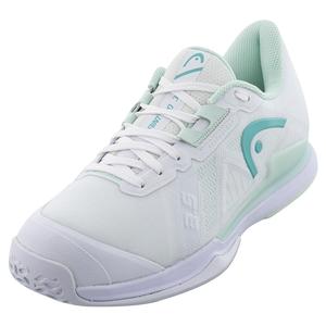 Women`s Sprint Pro 3.5 Tennis Shoes White and Aqua