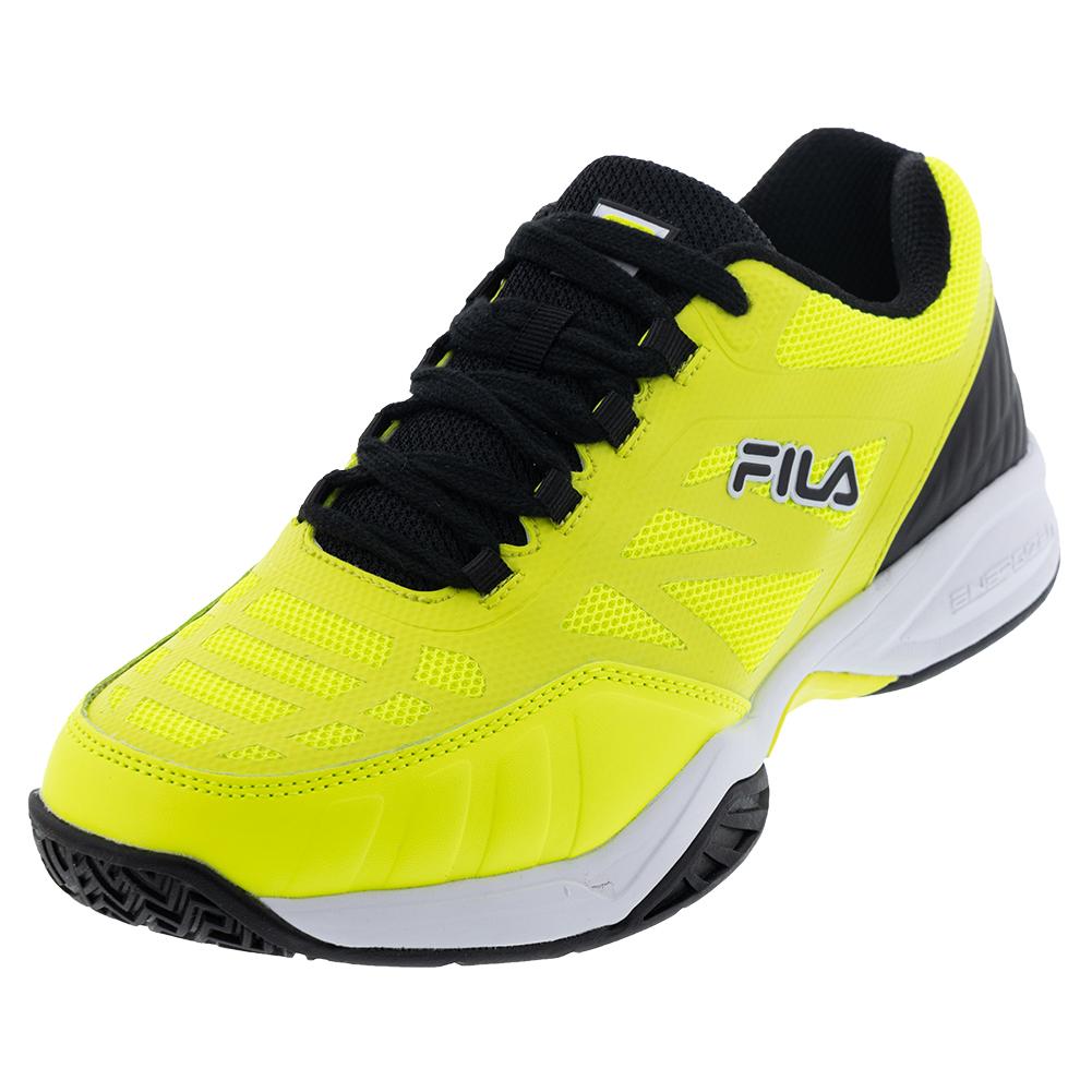 Fila Junior`s Axilus Tennis Shoes Soft Yellow and Black