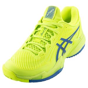 Women`s Court FF 3 Tennis Shoes Hazard Green and Reborn Blue