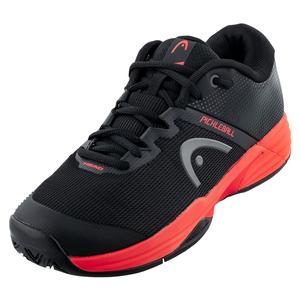 Women`s Revolt Evo 2.0 Pickleball Shoes Black and Fiery Coral