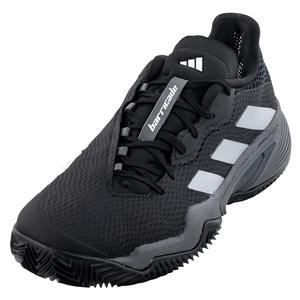 adidas Men`s Barricade Clay Tennis Shoes Core Black and Footwear White