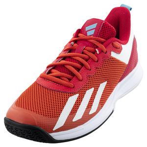 adidas Men`s Courtflash Speed Tennis Shoes Preloved Red and Footwear White