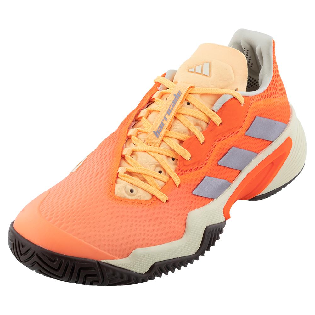 adidas Women`s Barricade Tennis Shoes Solar Orange and Taupe Metallic