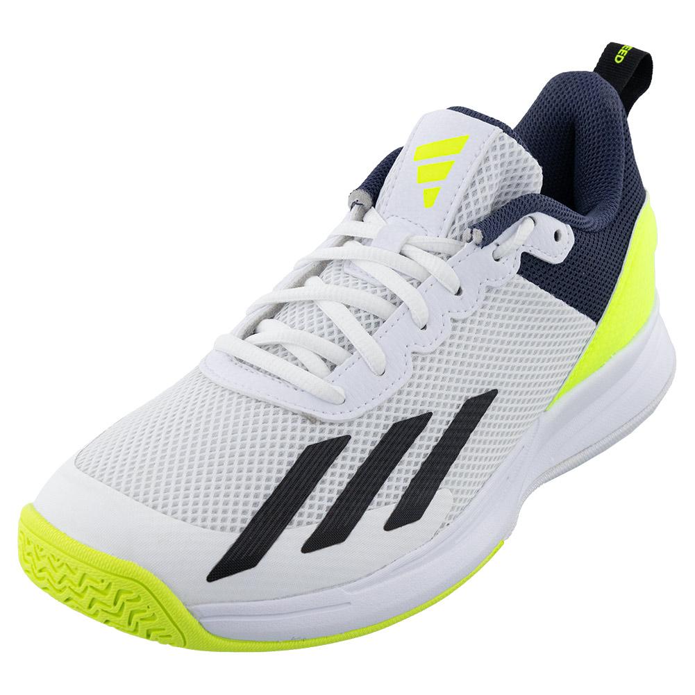 adidas Men`s CourtFlash Speed Tennis Shoes White and Black