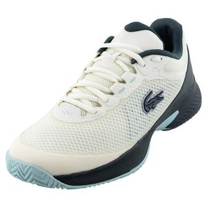 Women`s Tech Point Tennis Shoes Off White and Dark Green