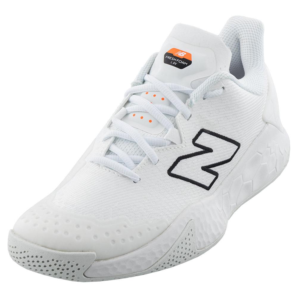 Sophie Movilizar sal New Balance Men`s Fresh Foam X Lav v2 D Width Tennis Shoes White and Black