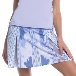 Women`s Long Fancy Ikat Tennis Skort Shadow